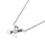 Simple Fashion 26 Inlaid Zircon Uppercase Letter Stainless Steel Necklace