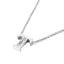 Simple Fashion 26 Inlaid Zircon Uppercase Letter Stainless Steel Necklace