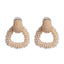 Geometric Earrings Pearl Alloy Diamond Earrings