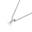 Simple Fashion 26 Inlaid Zircon Uppercase Letter Stainless Steel Necklace