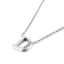 Simple Fashion 26 Inlaid Zircon Uppercase Letter Stainless Steel Necklace