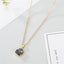 Fashion Round Alloy & Shell Pendant Necklace Resin Design