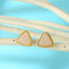 Jewelry Hexagon Imitation Natural Stone Earrings Triangle Imitation Bud Ear Studs Resin Earrings