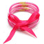 Geometric Silicone Kid's Wristband & Multilayer Gold Powder Ribbon Bracelet Set