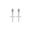 1 Pair Minimalist Cross Stainless Steel Gold Plated Clip-On Earrings