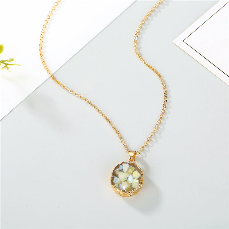 Wholesale Jewelry Fashion Irregular Alloy Pendant Necklace