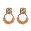 Simple Diamond Winding Pearl Earrings French Earrings Geometric Diamond Earrings Women