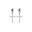 1 Pair Minimalist Cross Stainless Steel Gold Plated Clip-On Earrings