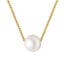 Simple Pearl Ball Short Necklace Korean Star Clavicle Chain