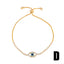 Fashion Zircon Crystal Starfish Adjustable Pull Bracelet for Women