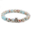 Fashion Owl Buddha Lion Beaded Bracelet Set