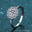 Luxurious 1 Carat Moissanite Sterling Silver Engagement Ring