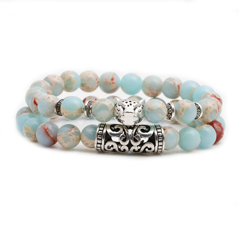 Fashion Owl Buddha Lion Beaded Bracelet Set