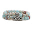 Fashion Owl Buddha Lion Beaded Bracelet Set