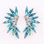 1 Pair Glam Wings Alloy Plating Resin Rhinestones Women'S Drop Earrings