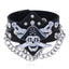 Punk Skull Leather Chain Men's Bracelet