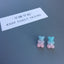 Gradient Candy Color Bear Stud Earrings - Cute and Playful Design