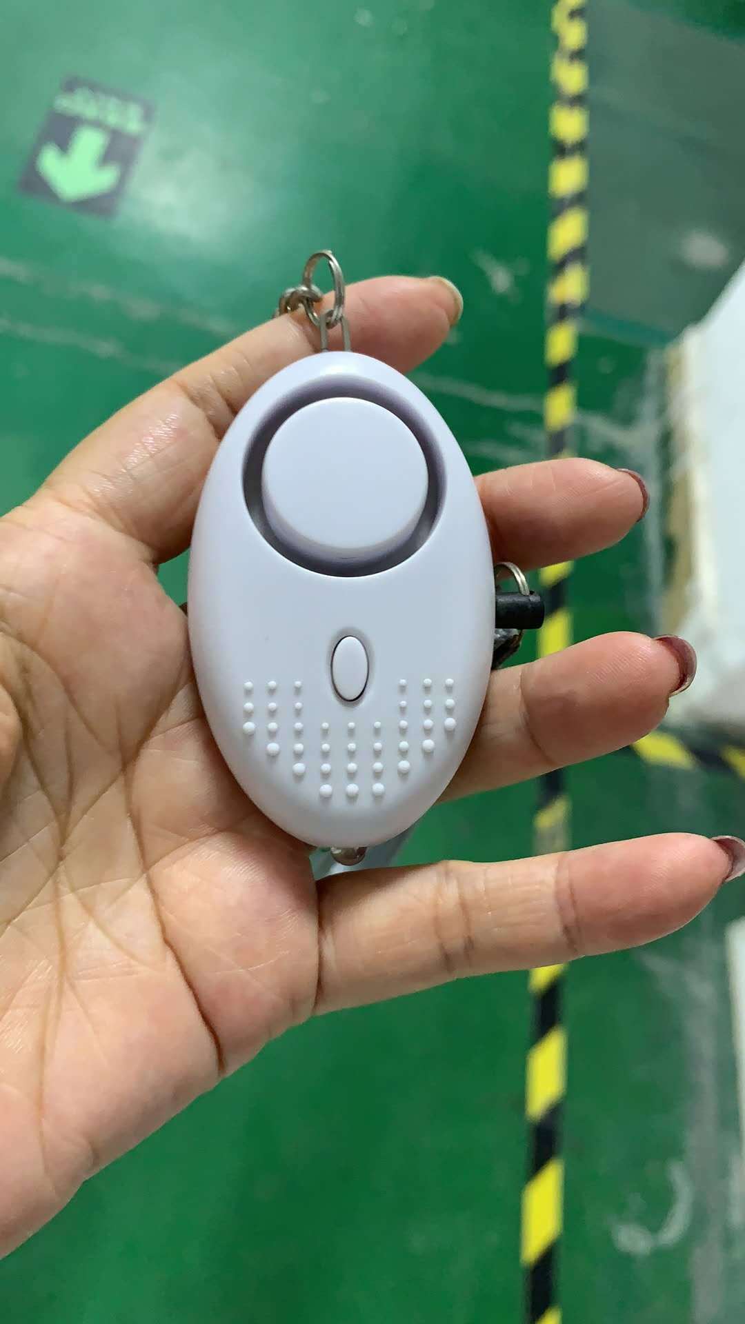 Fashion Color Block Oval Personal Safety Alarm Device