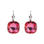 1 Pair IG Style Geometric Irregular Plating Alloy Rhinestone Opal Glass Earrings