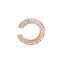 Fashion Electroplated Alloy Ear Clip with Colored Inlaid Diamonds