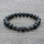 Retro Volcanic Lava Stone Beaded Unisex Yoga Bracelet