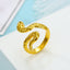 Jewelry Ancient Silver Snake Ring Vintage Cobra Ring Golden Ring