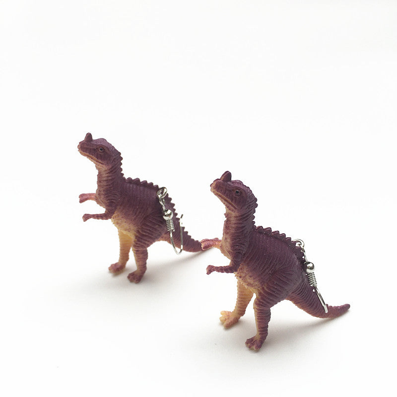 Cartoon Style Dinosaur Resin Three-dimensional Children Unisex Drop Earrings 1 Pair