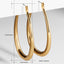 Stainless Steel Vintage Hoop Earrings for Women