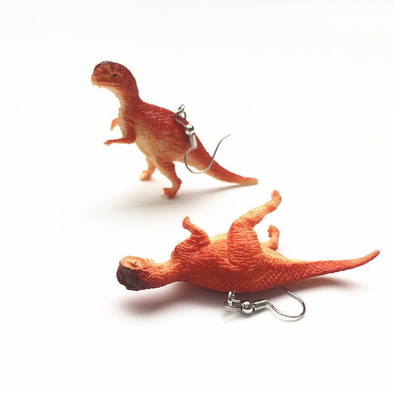 Cartoon Style Dinosaur Resin Three-dimensional Children Unisex Drop Earrings 1 Pair