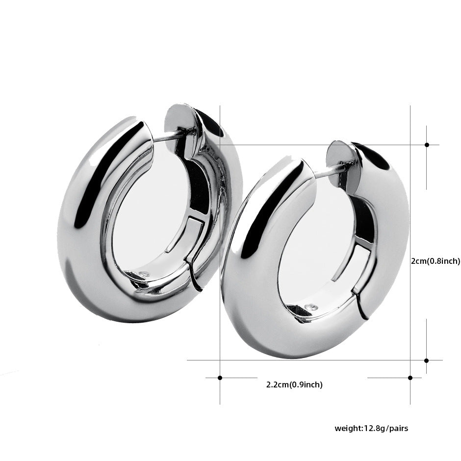 Stainless Steel Smooth Ear Buckle