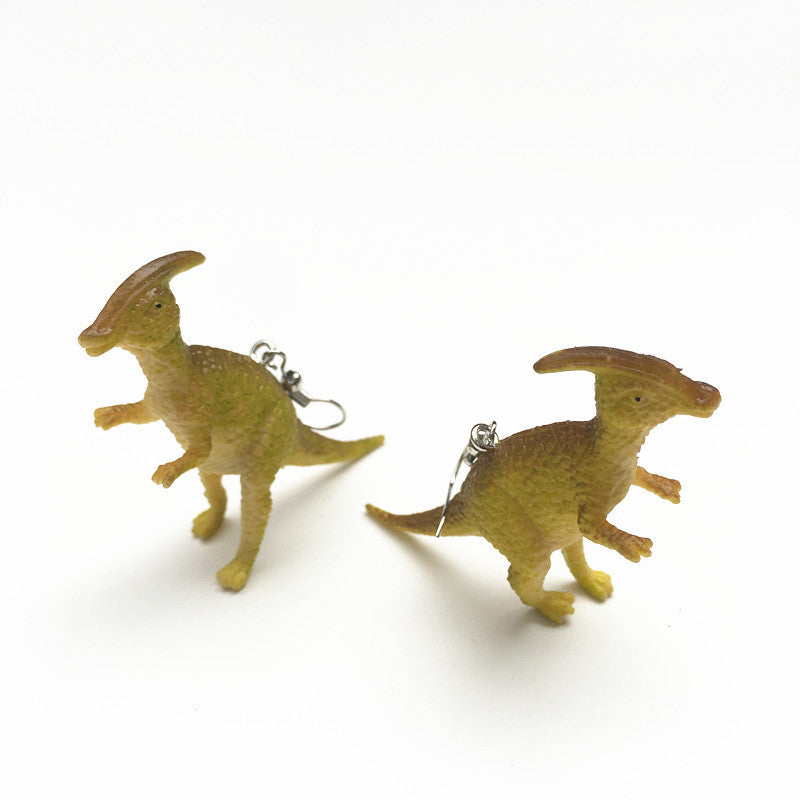 Cartoon Style Dinosaur Resin Three-dimensional Children Unisex Drop Earrings 1 Pair