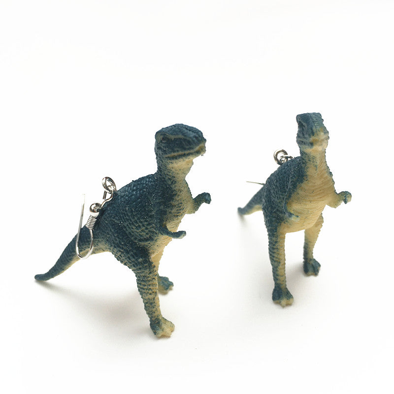 Cartoon Style Dinosaur Resin Three-dimensional Children Unisex Drop Earrings 1 Pair