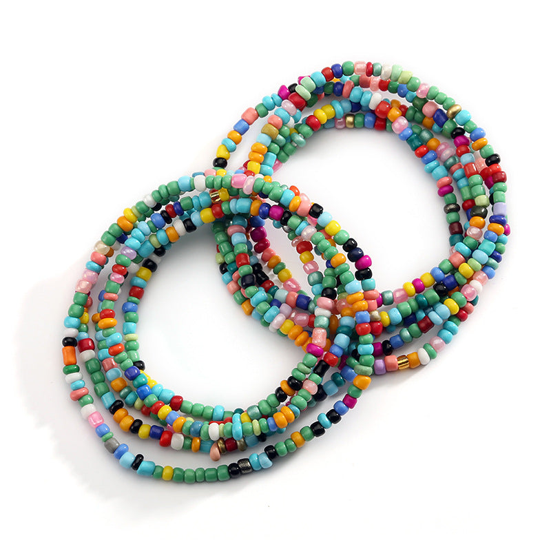 Ethnic Bohemian Beaded Women's Chain Belt Set