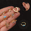 New U-shaped Colorful Zircon Ear Cuff Non-pierced Earrings