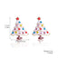 Fashion Christmas Tree Santa Claus Snowflake Alloy Inlay Rhinestones Women'S Ear Studs