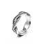 European American Stainless Steel Bead Chain Micro Setting Couple's Ring