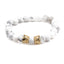 Moonstone Frosted Crown Beaded Couple Bracelet