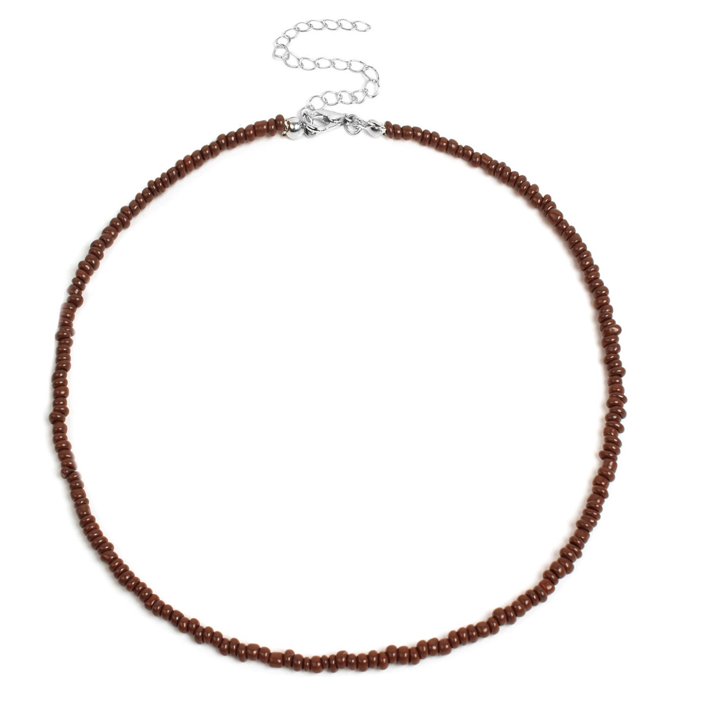 Ethnic Geometric Seed Bead Bohemian Choker Necklace for Women