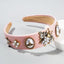 Luxury Bee Rhinestone & Pearl Baroque Wide Headband