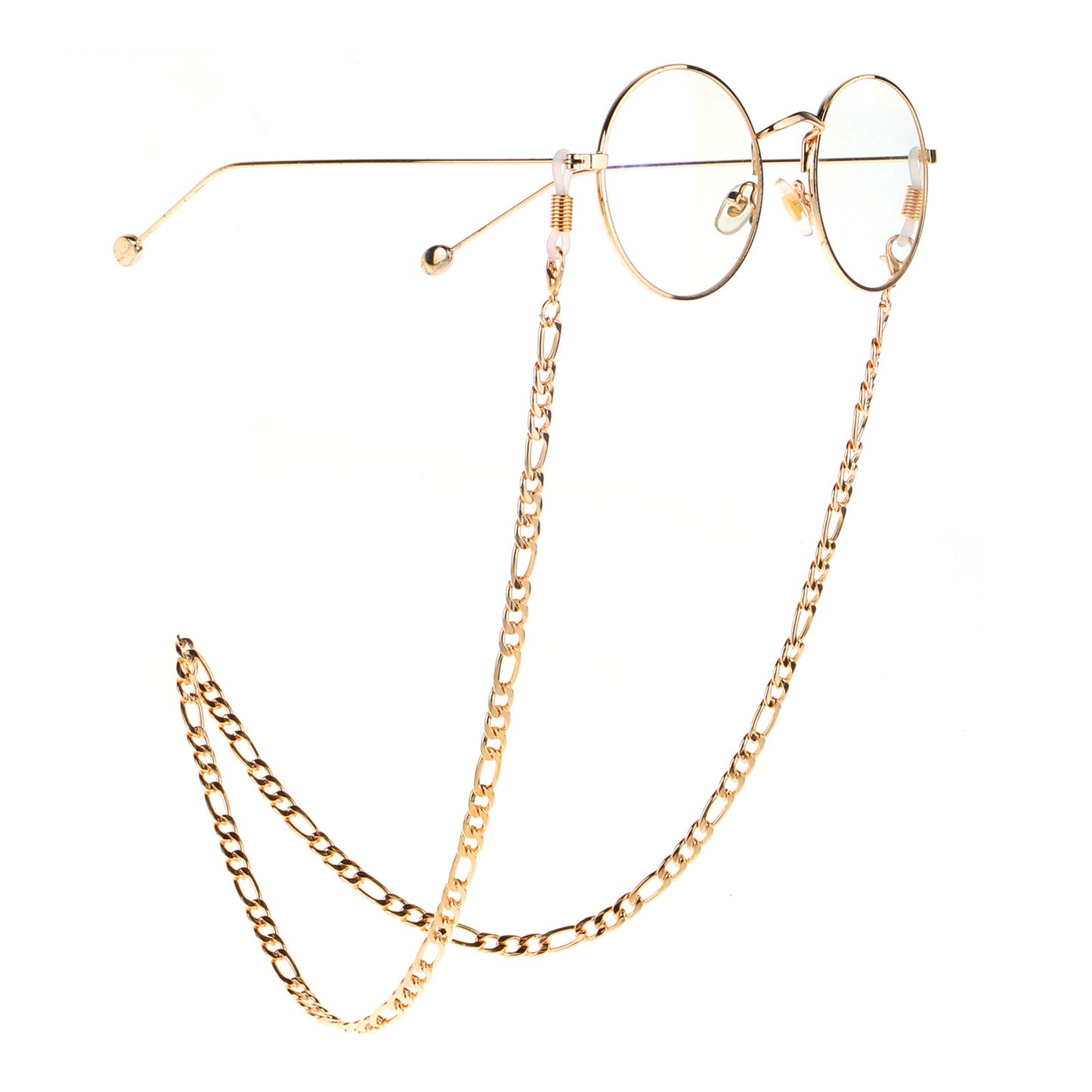 Gold Stainless Steel Non-Slip Sunglasses Chain Glasses Strap