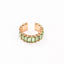 Fashion Vintage Colored Diamond C-shaped Ear Cuff Earrings