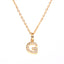 New Fashion 26 Letter Alphabet Pendant Necklace with Diamond Clavicle Chain