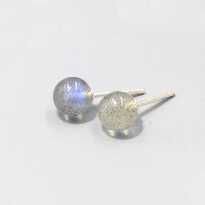 Sterling Silver Candy Crystal & Moonstone Stud Earrings