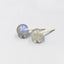 Sterling Silver Candy Crystal & Moonstone Stud Earrings