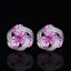 Fashion Colorful Zircon Mixed Copper Stud Earrings for Women