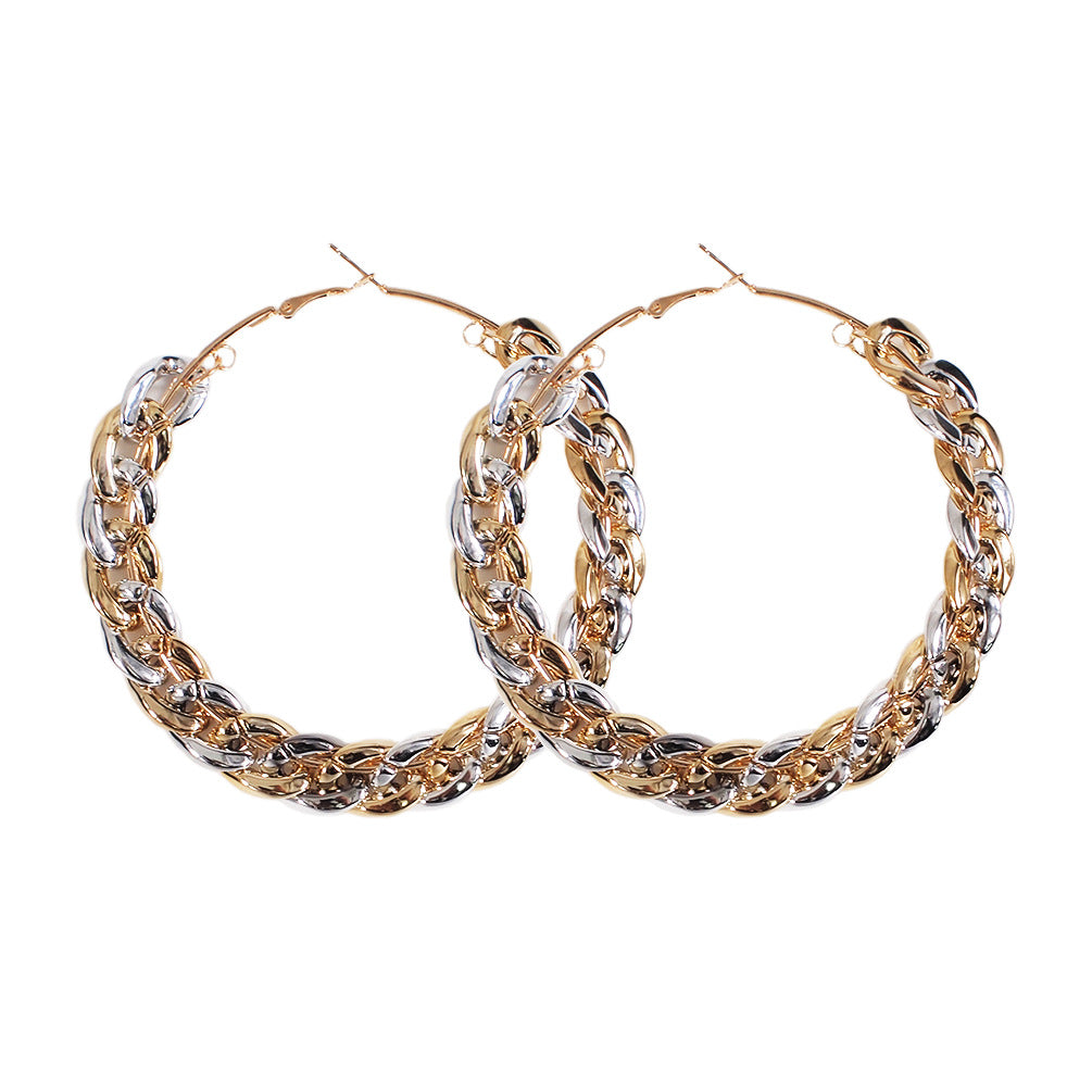 Exaggerated Punk Big Circle Earrings