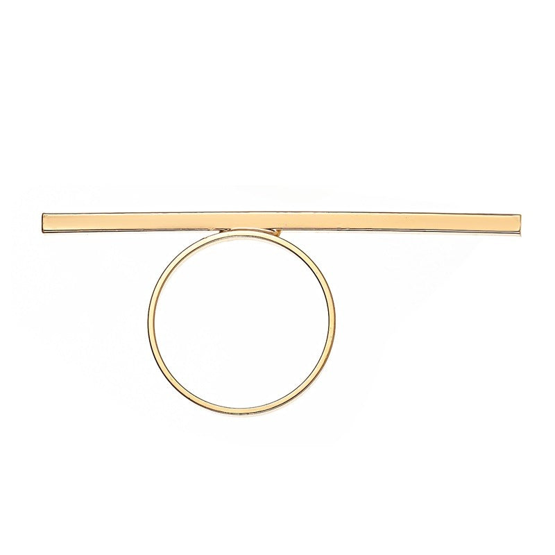 Geometric Statement Women's Long Ring - Minimalist and Bold Design