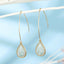 Korean Shell Abalone Resin Water Drop Earrings