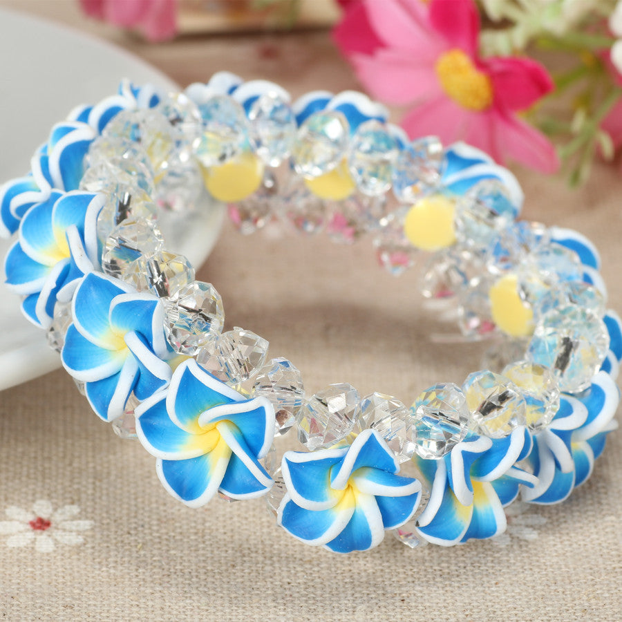 Elegant Floral Soft Clay Women's Beach Bracelet