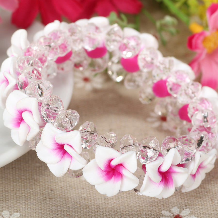 Elegant Floral Soft Clay Women's Beach Bracelet